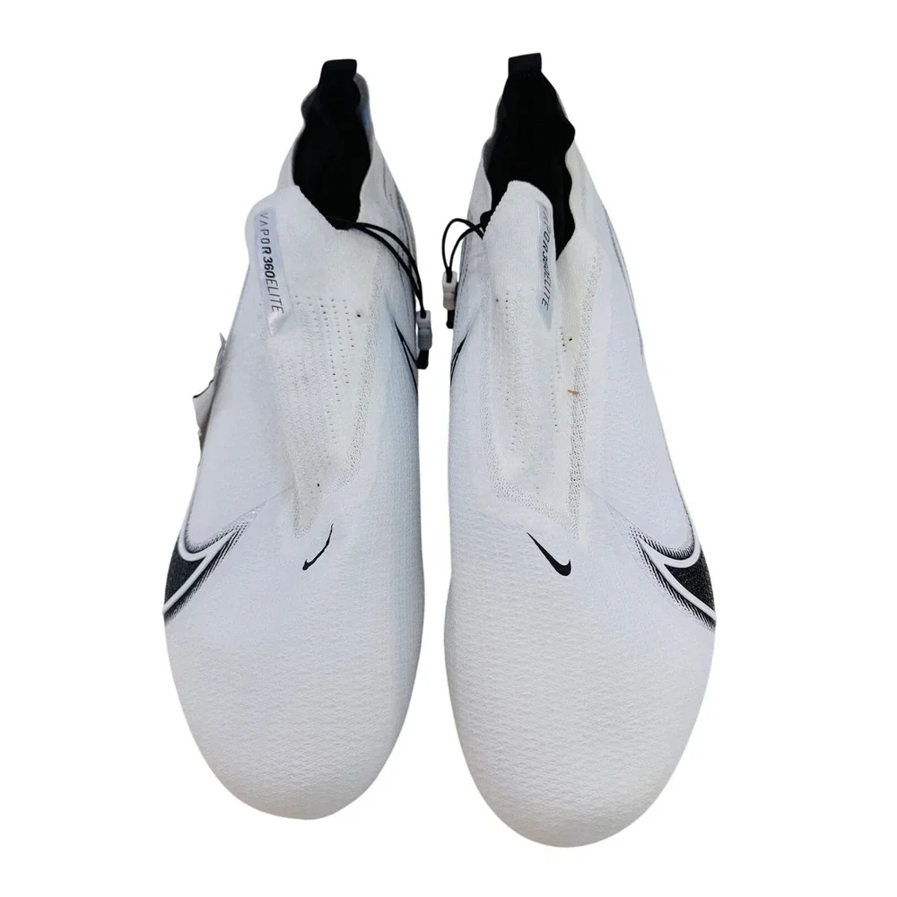 Nike Vapor Edge 360 Elite Football Cleats Mens Size 16 White Black CV6282-108‎